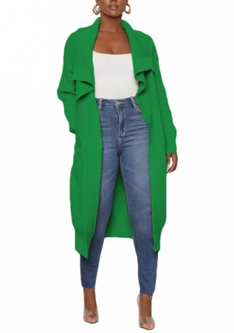 (Green)2022 Styles Women Sexy Spring&Winter TikTok&Instagram Styles Open Solid Color Coats