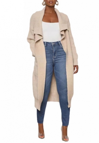 (Apricot)2022 Styles Women Sexy Spring&Winter TikTok&Instagram Styles Open Solid Color Coats