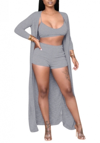 (Gray)2022 Styles Women Sexy Spring&Winter TikTok&Instagram Styles Three Piece Suit