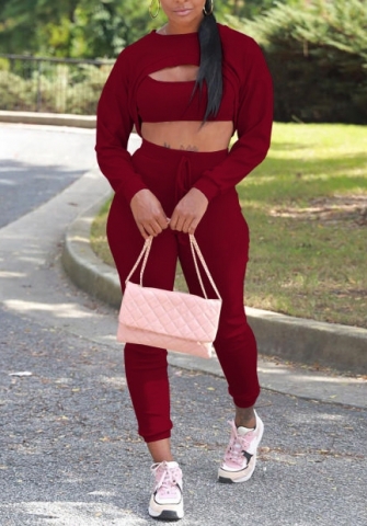 (Red)2022 Styles Women Sexy Spring&Winter TikTok&Instagram Styles Three Piece Suit