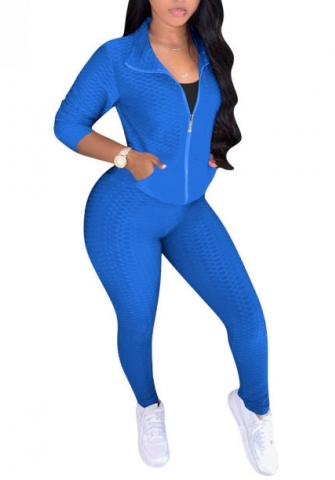 (Blue)2022 Styles Women Sexy Spring&Winter TikTok&Instagram Styles Two Piece Suit