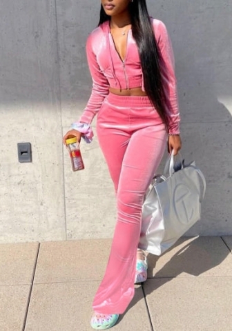 (Real Image)2022 Styles Women Sexy Spring&Winter TikTok&Instagram Styles Velvet Two Piece Suit