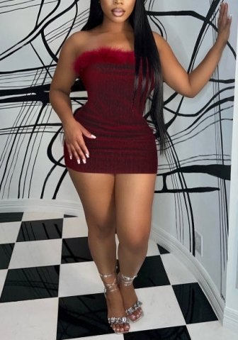 (Real Image)2022 Styles Women Sexy Spring&Winter TikTok&Instagram Styles Off Shoulder Mini Dress