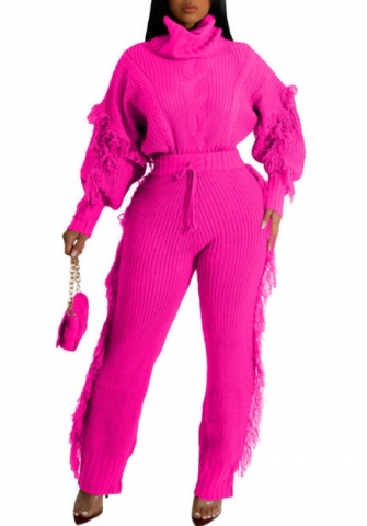 (Rose)2022 Styles Women Sexy Spring&Winter TikTok&Instagram Styles Sweater Two Piece Suit