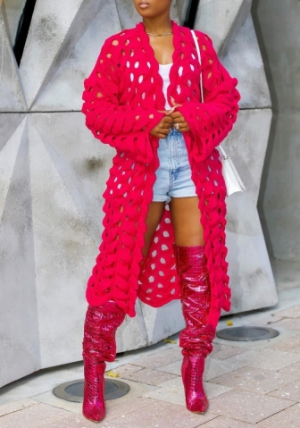 (Red)2022 Styles Women Sexy Spring&Winter TikTok&Instagram Styles Sweater Open Coats