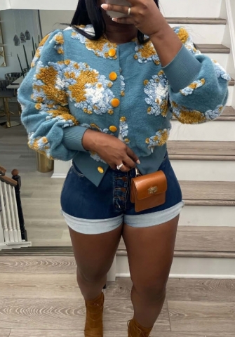 2022 Styles Women Sexy Spring&Winter TikTok&Instagram Styles Flower Coats