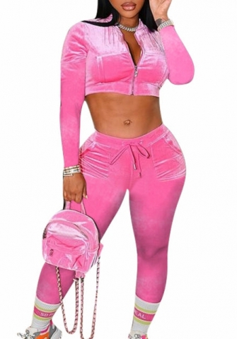 (Real Image)2022 Styles Women Sexy Spring&Winter TikTok&Instagram Styles Velvet Two Piece Suit