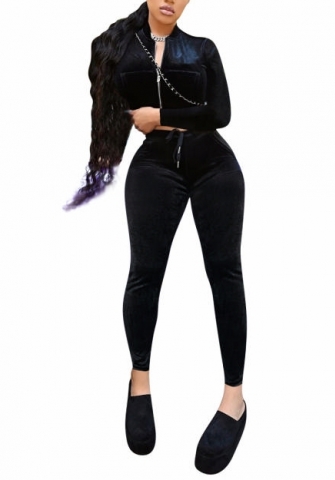 (Real Image)2022 Styles Women Sexy Spring&Winter TikTok&Instagram Styles Velvet Two Piece Suit