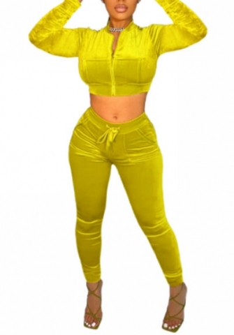 (Real Image)2022 Styles Women Sexy Spring&Winter TikTok&Instagram Styles Hoodie Velvet Two Piece Suit