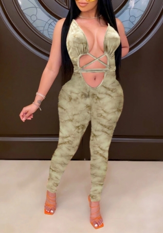 (Real Image)2022 Styles Women Sexy Spring&Winter TikTok&Instagram Styles Print Jumpsuit