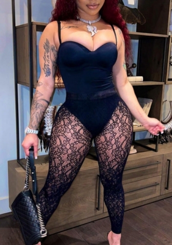 (Real Image)2022 Styles Women Sexy Spring&Winter TikTok&Instagram Styles Lace Strap Jumpsuit