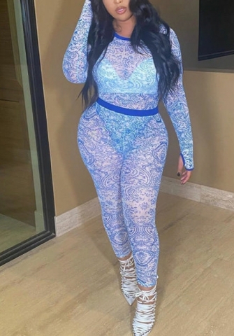 (Real Image)2022 Styles Women Sexy Spring&Winter TikTok&Instagram Styles Mesh Jumpsuit