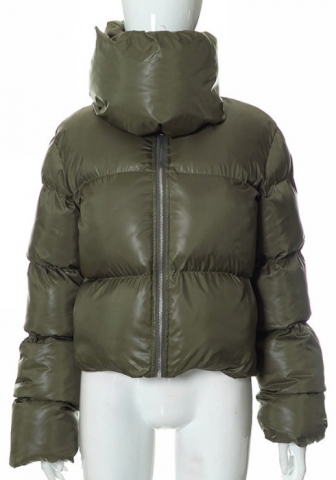 (Real Image)2022 Styles Women Sexy Spring&Winter TikTok&Instagram Styles High Neck Front Zipper Coats