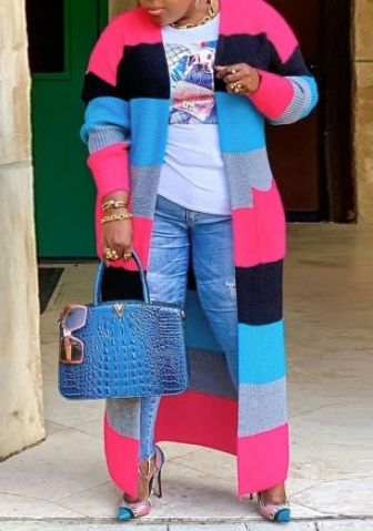 (Plus Size)(Real Image)2022 Styles Women Sexy Spring&Winter TikTok&Instagram Styles Contrast Color Open Coats