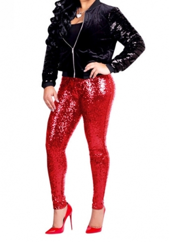 (Only Long Pants)(Real Image)2022 Styles Women Sexy Spring&Winter TikTok&Instagram Styles Sequin Long Pants