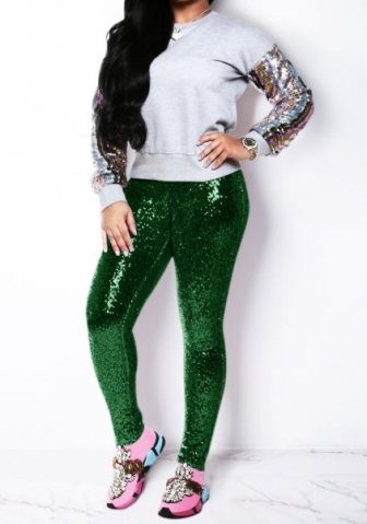 (Only Long Pants)(Real Image)2022 Styles Women Sexy Spring&Winter TikTok&Instagram Styles Sequin Long Pants