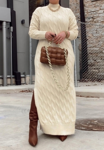 (Real Image)2022 Styles Women Sexy Spring&Winter TikTok&Instagram Styles Long Sleeve Maxi Dress