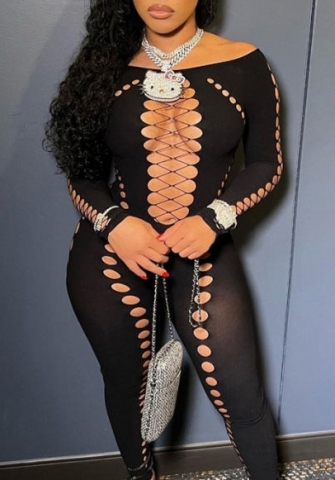 (Real Image)2022 Styles Women Sexy Spring&Winter TikTok&Instagram Styles Lace Hollow Jumpsuit