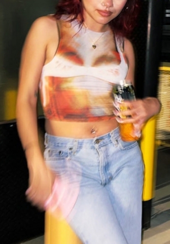 (Red)2022 Styles Women Sexy Spring&Winter TikTok&Instagram Styles Print Tank Tops