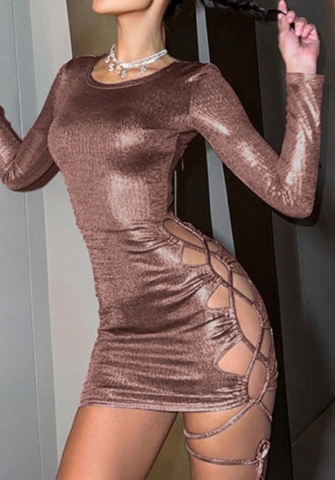 (Real Image)2022 Styles Women Sexy Spring&Winter TikTok&Instagram Styles Long Sleeve Bandage Mini Dress