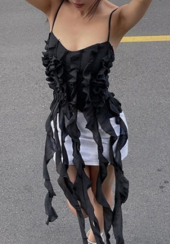 (Real Image)2022 Styles Women Sexy Spring&Winter TikTok&Instagram Styles Strap Tassel Tank Tops