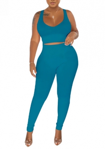 (Blue)2022 Styles Women Sexy Spring&Winter TikTok&Instagram Styles Two Piece Suit