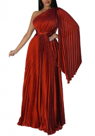(Red)2022 Styles Women Sexy Spring&Winter TikTok&Instagram Styles Single Shoulder Loose Maxi Dress