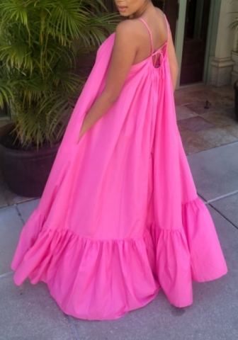 (Plus Size)(Real Image)2022 Styles Women Sexy Spring&Winter TikTok&Instagram Styles Strap Loose Maxi Dress