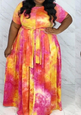 (Plus Size)(Real Image)2022 Styles Women Sexy Spring&Winter TikTok&Instagram Styles Print Maxi Dress