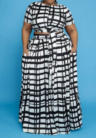 (Plus Size)(Real Image)2022 Styles Women Sexy Spring&Winter TikTok&Instagram Styles Print Maxi Dress