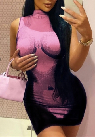 (Black)2022 Styles Women Sexy TikTok&Instagram Styles Print Sleeveless Summer Mini Dress