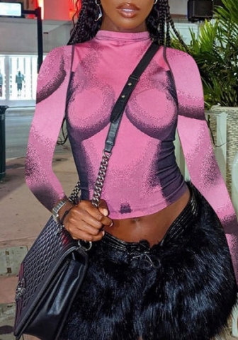 (Only Tops)(Real Image)2022 Styles Women Sexy Spring&Winter TikTok&Instagram Styles Long Sleeve Print Tops