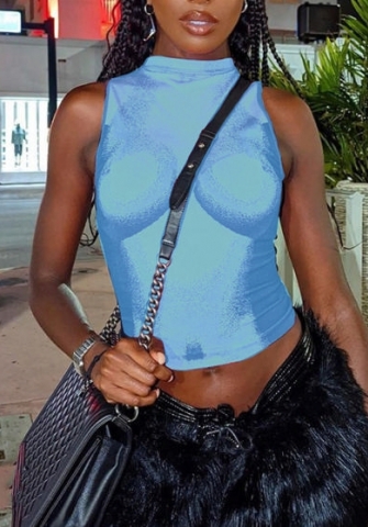 (Blue)2022 Styles Women Sexy Spring&Winter TikTok&Instagram Styles Print Tank Tops