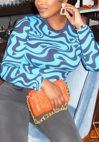 (Real Image)2022 Styles Women Sexy Spring&Winter TikTok&Instagram Styles Print Long Sleeve Tops