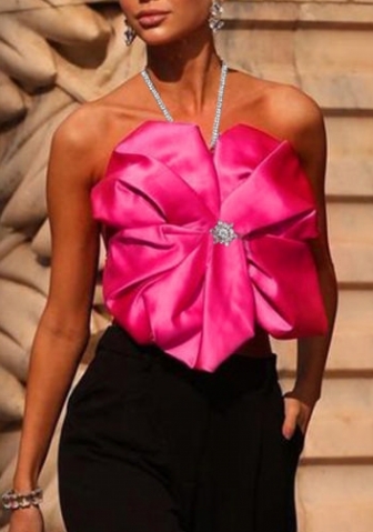 (Pre-Sale)(Real Image)2023 Styles Women Sexy&Fashion Spring&Summer TikTok&Instagram Styles Pink Flower Tops