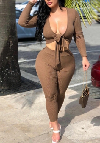 (Real Image)2023 Styles Women Sexy&Fashion Spring&Summer TikTok&Instagram Styles Solid Color Two Piece Suit