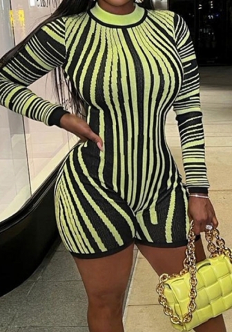 (Real Image)2023 Styles Women Sexy&Fashion Spring&Summer TikTok&Instagram Styles Print Long Sleeve Romper Jumpsuit