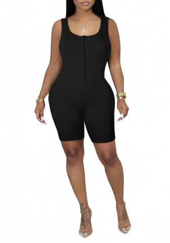 (Black)2023 Styles Women Sexy&Fashion Spring&Summer TikTok&Instagram Styles Front Zipper Romper