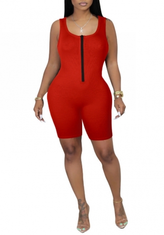 (Red)2023 Styles Women Sexy&Fashion Spring&Summer TikTok&Instagram Styles Front Zipper Romper