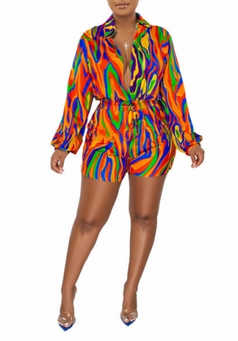 (Real Image)2023 Styles Women Sexy&Fashion Spring&Summer TikTok&Instagram Styles Print Romper