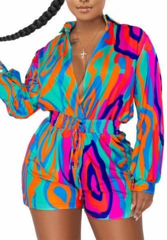 (Real Image)2023 Styles Women Sexy&Fashion Spring&Summer TikTok&Instagram Styles Print Romper