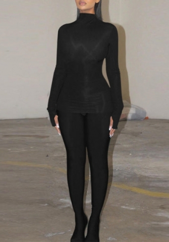 (Black)2023 Styles Women Sexy&Fashion Spring&Summer TikTok&Instagram Styles Silk Two Piece Suit