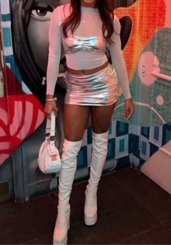 (Only Bottom)(Silver)2023 Styles Women Sexy&Fashion Spring&Summer TikTok&Instagram Styles Skrits