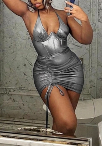 (Real Image)2023 Styles Women Sexy&Fashion Spring&Summer TikTok&Instagram Styles Halter Ruffle Mini Dress