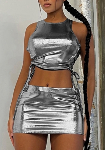 (Gray)2023 Styles Women Sexy&Fashion Spring&Summer TikTok&Instagram Styles Two Piece Dress