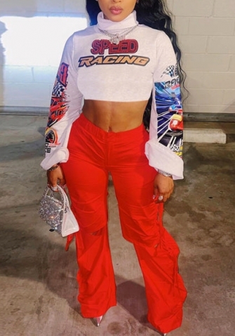 (Only Tops)(Real Image)2023 Styles Women Sexy&Fashion Spring&Summer TikTok&Instagram Styles Print Long Sleeve Tank Tops