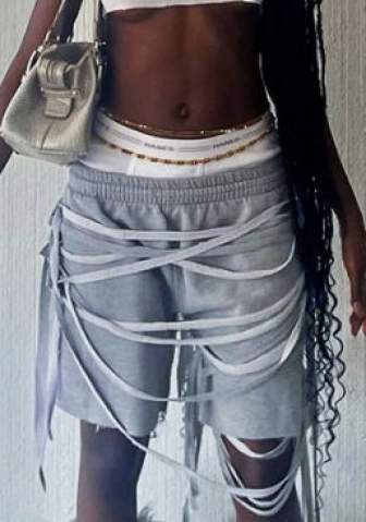 (Only Bottom)(Real Image)2023 Styles Women Sexy&Fashion Spring&Summer TikTok&Instagram Styles Tie Short Pants