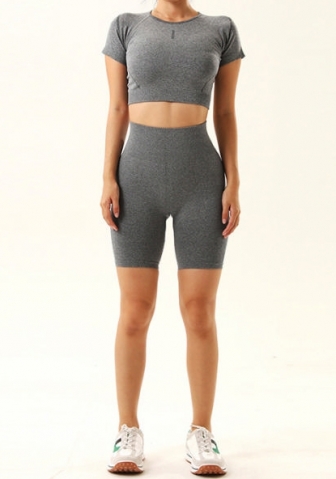 (High Quality)2023 Styles Women Sexy&Fashion Spring&Summer TikTok&Instagram Styles Short Yoga Tracksuit Suit