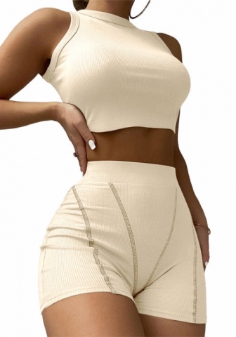 (Apricot)2023 Styles Women Sexy&Fashion Spring&Summer TikTok&Instagram Styles Short Two Piece Suit