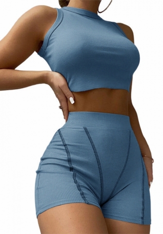 (Blue)2023 Styles Women Sexy&Fashion Spring&Summer TikTok&Instagram Styles Short Two Piece Suit